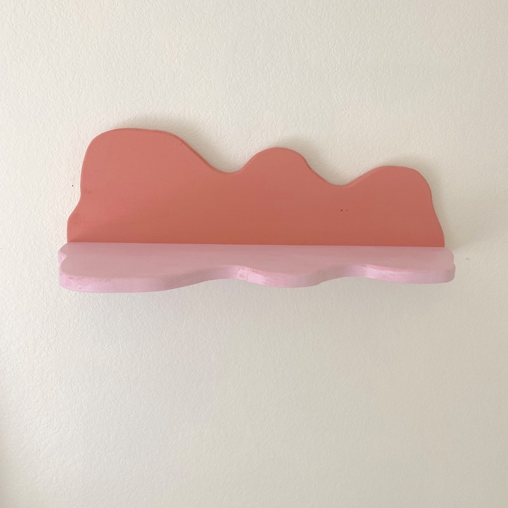 Two Tone Squiggle Wavy Floating Shelf 💖 - Picture 5 of 6